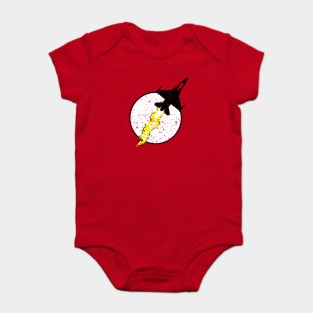 F-16 Fighting Falcon Thunder Logo Baby Bodysuit